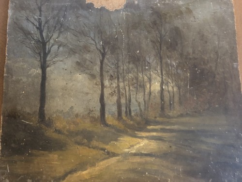 Huile sur carton fin - carton, 19