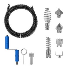 Deboucheur Canalisation 5m Diamètre 12 mm,Professionnel Furet Déboucheur Toil...