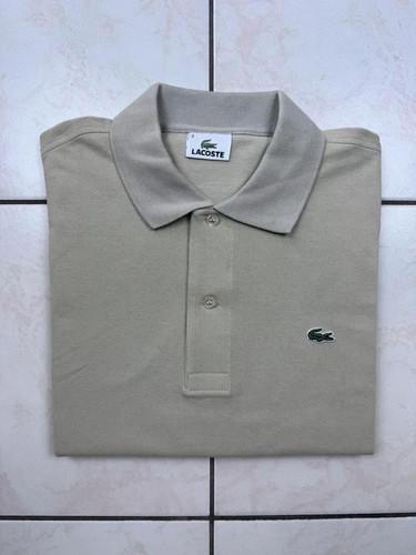 Lacoste beige sand pique polo - lacoste,