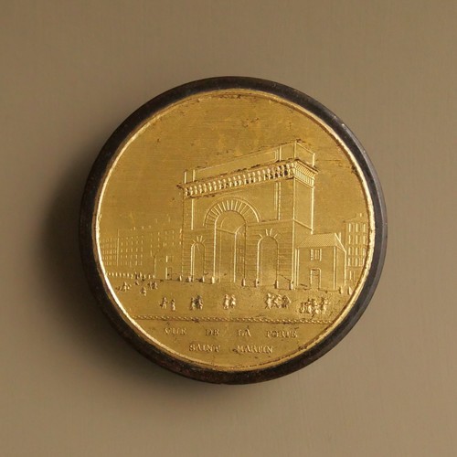 Tabatière ronde vue de - tabatière,