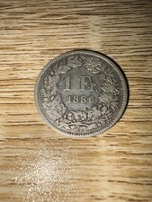 Suisse 1 franc argent Helvetia