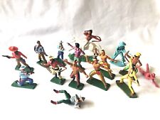 Various Starlux Figure: Indian Cowboy Lot, etc. Western. A Restorer