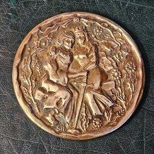 Médaille de table en bronze Tristan et Iseut Éditions d'Art H Piazza Graveur S.R