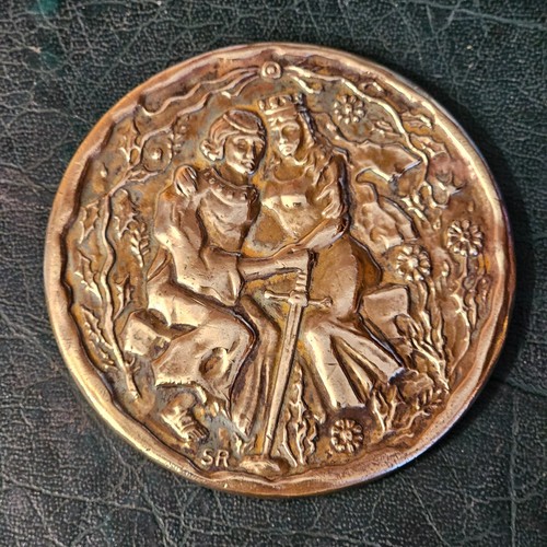 Médaille table bronze - table,