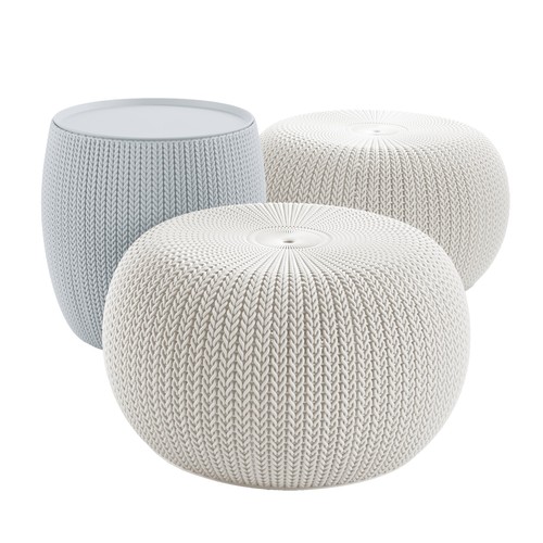 Keter urban knit pouf - urban, ottoman