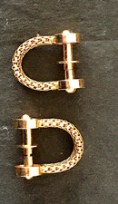 Paire de boutons de manchettes en Or, tête d'aigle 12,4g