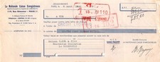 1943 LA NATIONALE CAISSE REGISTREUSE A PARIS - M. GAREL A LA BOURBOULE