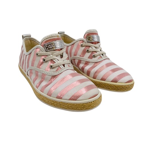 Guess femme rose rayé baskets - guess,