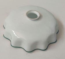 SUSPENSION LAMPSHADE OPALINE LIGHT GREEN ART DECO