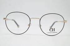Lunettes Carolina Herrera VHE113 Noir Or Ovales Monture De Lunettes Neuves