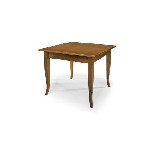 Table carrée fixe bois - table,