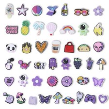 45 Pièces Charmes de Chaussure Pins Pour Crocs Animé Breloques Décorations de...