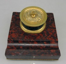 Ancien Encrier De Bureau En