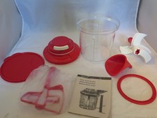 Tupperware Red Power Chef System - Complete - New Open Box