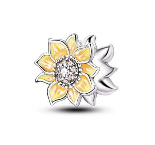 Perle pendentif fleur - perle, soleil