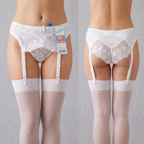 Joli porte jarretelles blanc - porte,