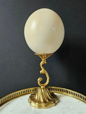 Oeuf d'Autruche Socle Laiton
