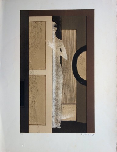 André minaux jeune fille au - minaux,