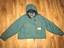 Aigle Utility Fishing Jacket  wader Mens XL Khaki Green Multi Pockets