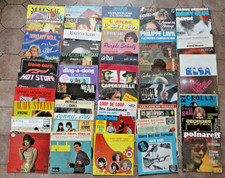 LOT (6) DE 50 DISQUES VINYLES