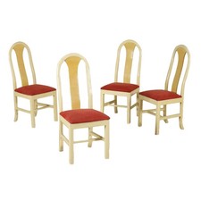 Groupe de 4 chaises vintage -