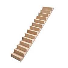 Modèle d'escalier droit pour maison de poupée 1:12, pour l'aménagement du