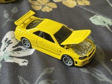 Hot Wheels 33rd LA Convention Nissan Skyline GT-R BNR34 YELLOW R34 CLONE/CUSTOM