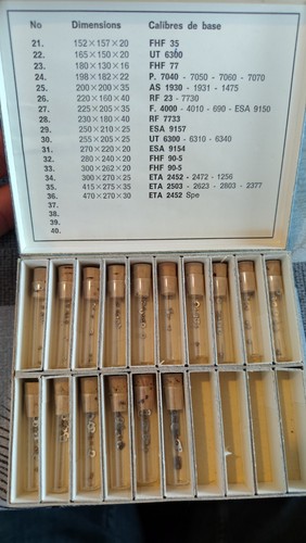 Boîte fournitures horlogerie