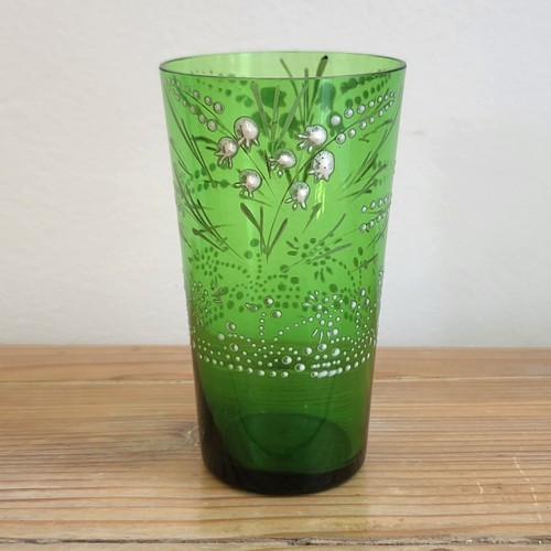 Verre gobelet vert - gobelet,