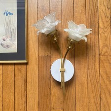 Applique murale double tulipe