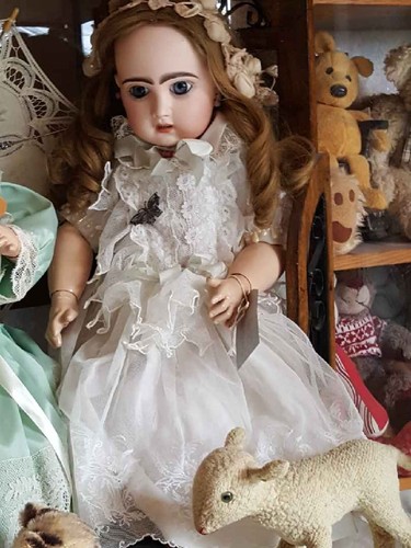 Poupée jumeau ancienne bouche - poupée,
