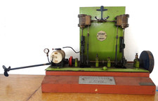 Stuart Two Piston Marine Steam Engine. P. Bazot Manufacturer Plate