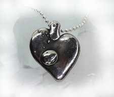 Natural Heart Sterling Silver