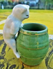 Antique mustard jar for porcelain mustard spices Germany. Antique musta