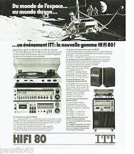 ADVERTISING ADVERTISING 116 1978 ITT HiFi 80 Speaker Receiver Platinum