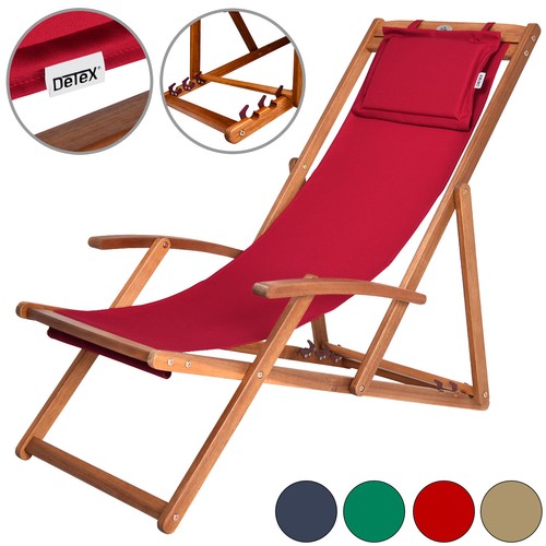 Chaise longue pliante - , bois