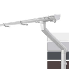 INEFA Kit gouttière pour abri de jardin 100mm semi-circulaire