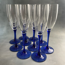 10 verre à pied flute à