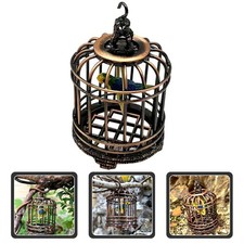  Tiny Model Cage Miniature Bird Oiseau D'oiseau Simulation À Oiseaux Décorative