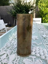 Douille D.obus Sculptée Art Des Tranchées NYAB 75 DECM’406 LI Ou 1_