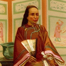 Asie Costume Dame de Hong-Kong