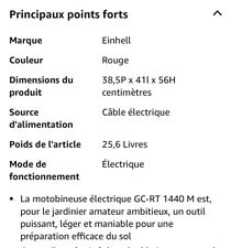 Einhell GC-RT 1440 M Motobineuse Électrique - Rouge (3431040)