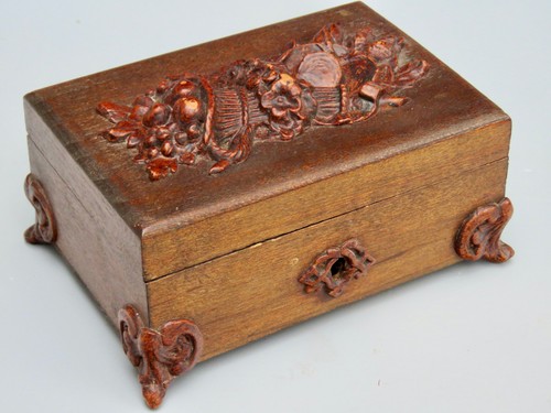 Boite bijoux ancienne forêt - a,