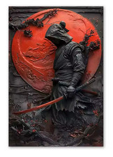 Affiche japonaise Ninja, art