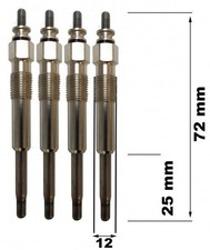 4X BOUGIE DE PRECHAUFFAGE