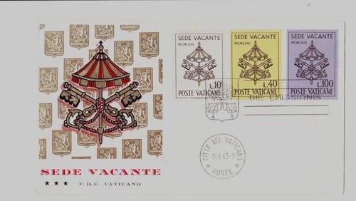 Fdc vatican 1963 sede - fdc,
