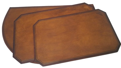Sous main parure bureau cuir - main,