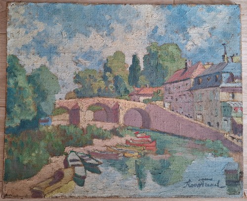 Tableau ancien paysage