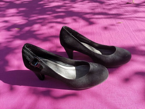 Escarpin sexy noir velours - , t