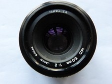 Objectif photo Minolta MD 50 mm 1:1.2 japan 49 mm  très bon état .